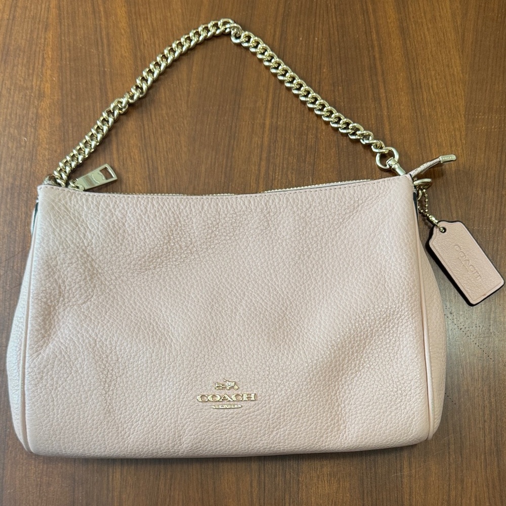 Coach Blush Leather Shoulder Bag